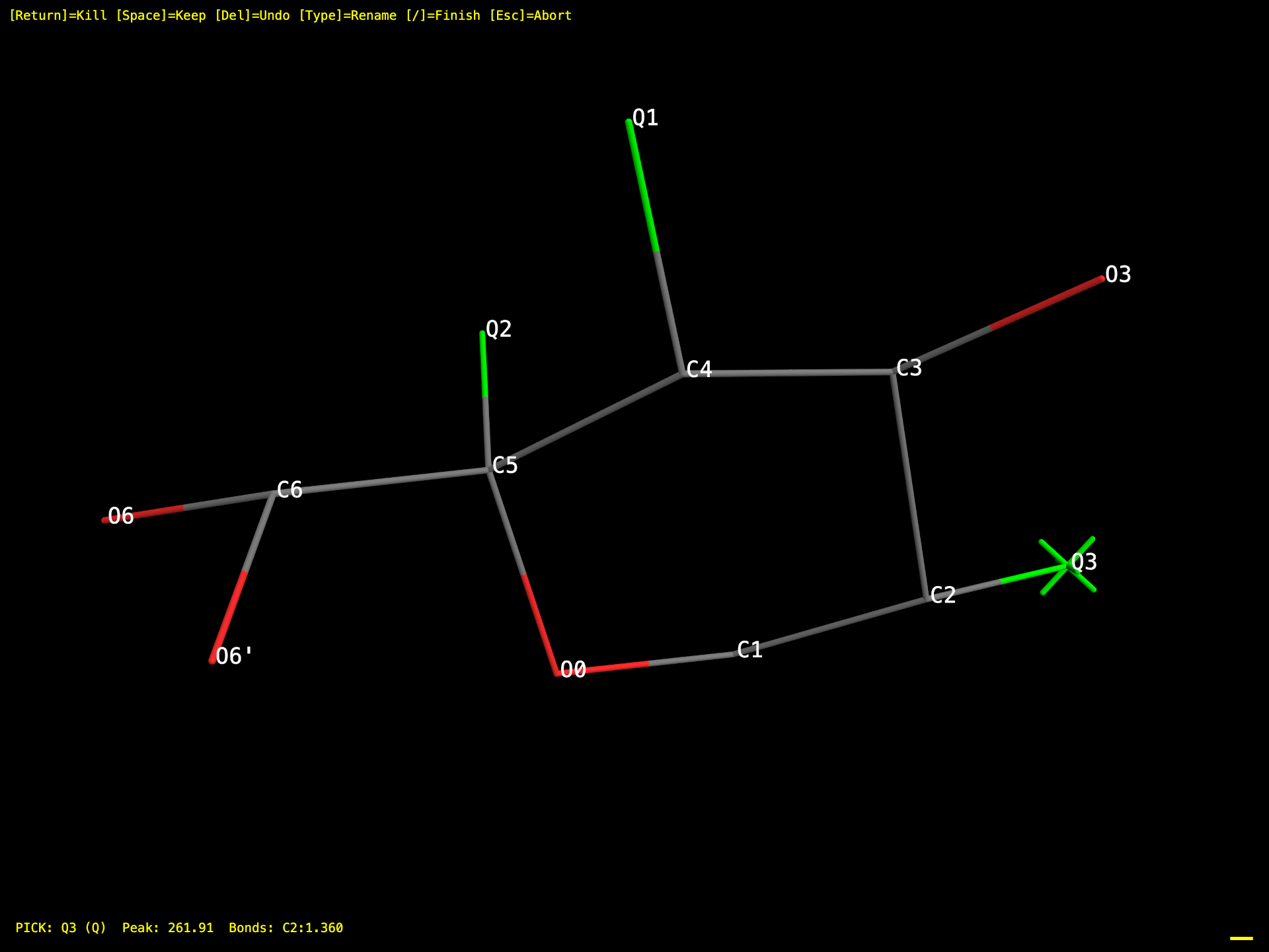 PICK command in primeXP