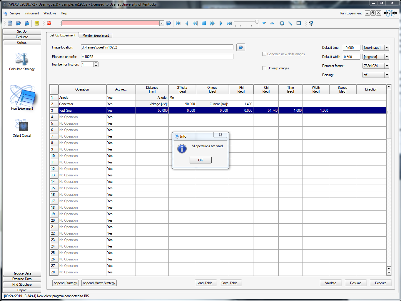 data collection spreadsheet