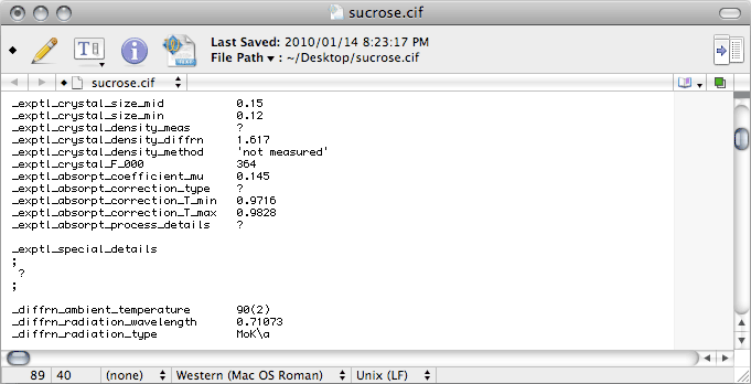 <i>CIF</i> tutorial