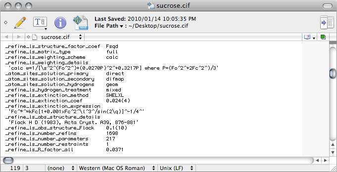 <i>CIF</i> tutorial